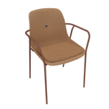 Brown Beige Veeda Fine Armchair