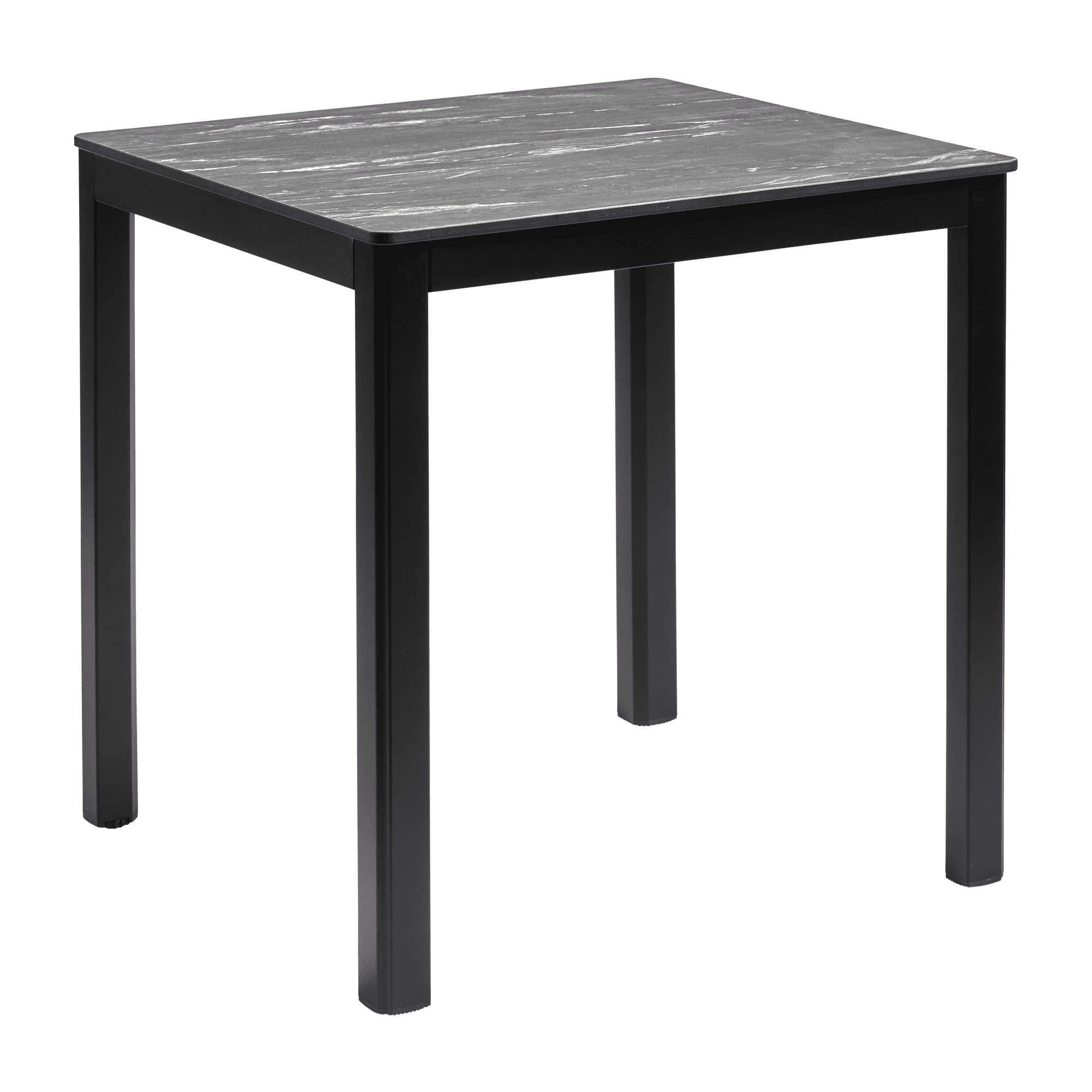 Extrema Black Marble 'Textured' - Black Dining Table