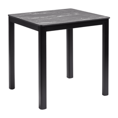 Extrema Black Marble 'Textured' - Black Dining Table