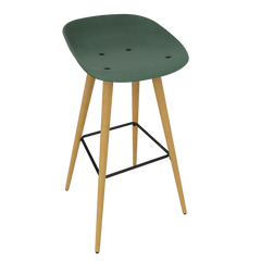 Pine Dark Green Veeda Wooden Stool