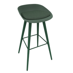 Pine Dark Green Veeda Wooden Stool