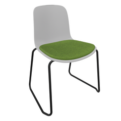 Light Grey Fluxee Sled Base Chair