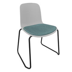 Light Grey Fluxee Sled Base Chair