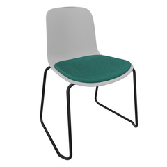Light Grey Fluxee Sled Base Chair