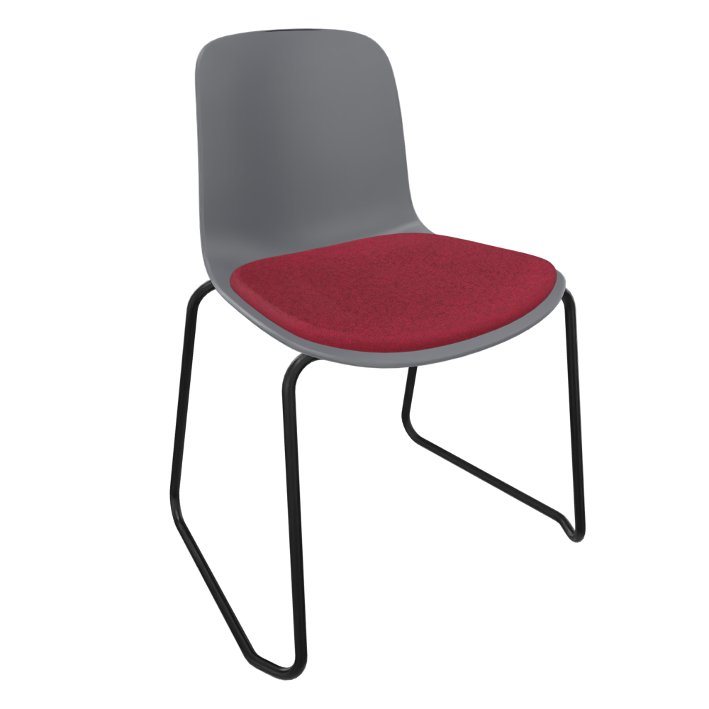 Mid Grey Fluxee Sled Base Chair