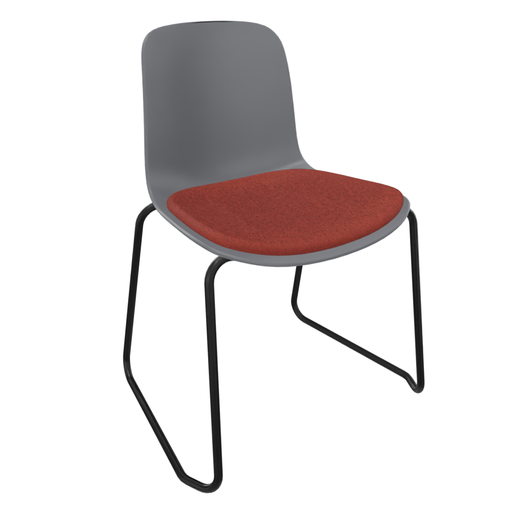 Mid Grey Fluxee Sled Base Chair