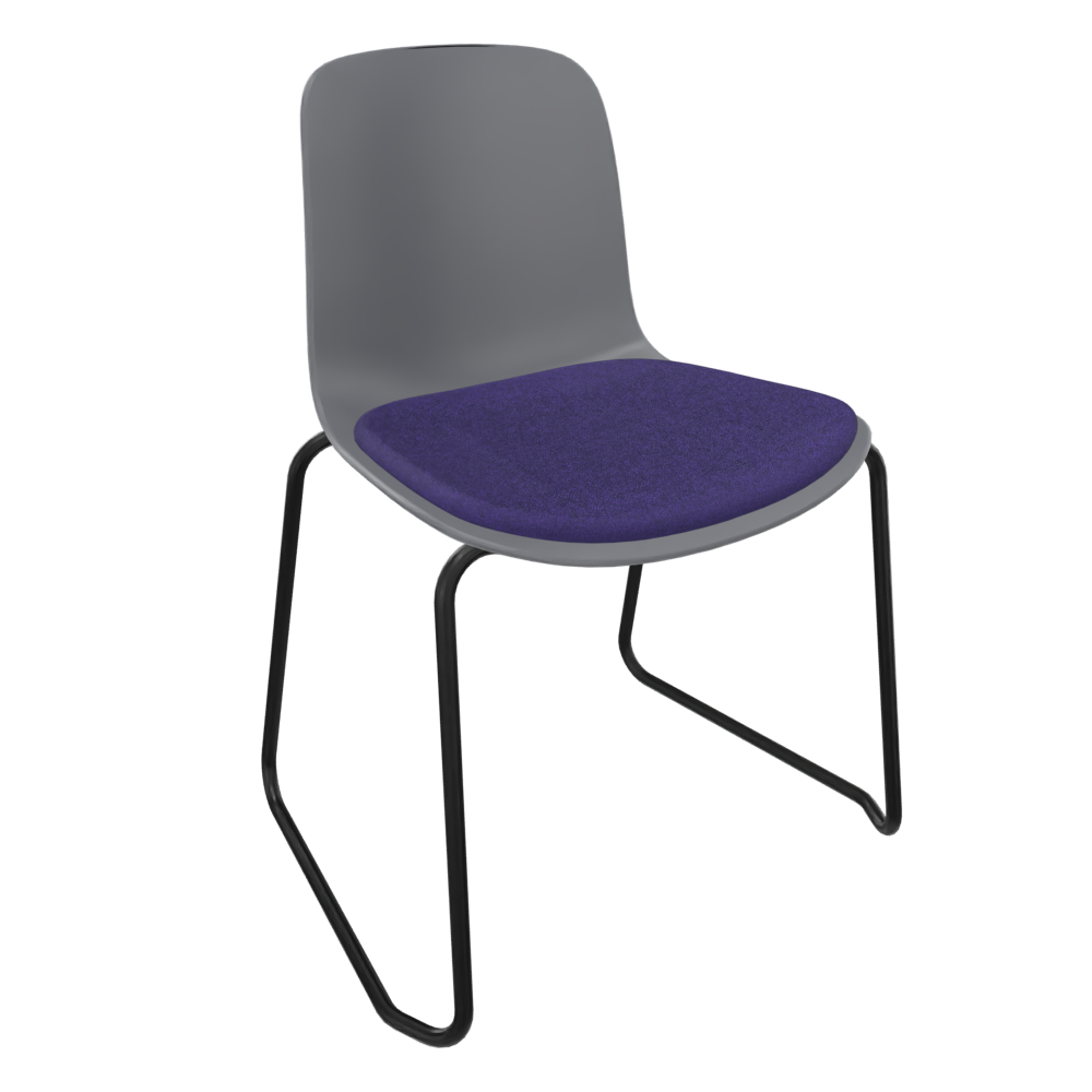 Mid Grey Fluxee Sled Base Chair