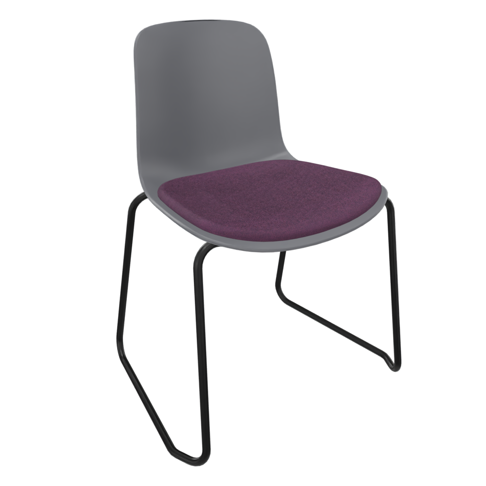 Mid Grey Fluxee Sled Base Chair