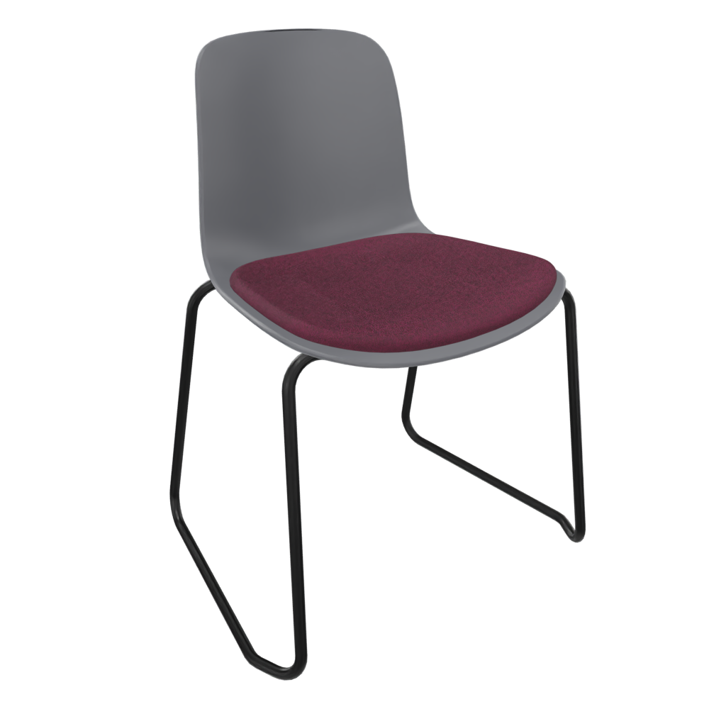 Mid Grey Fluxee Sled Base Chair