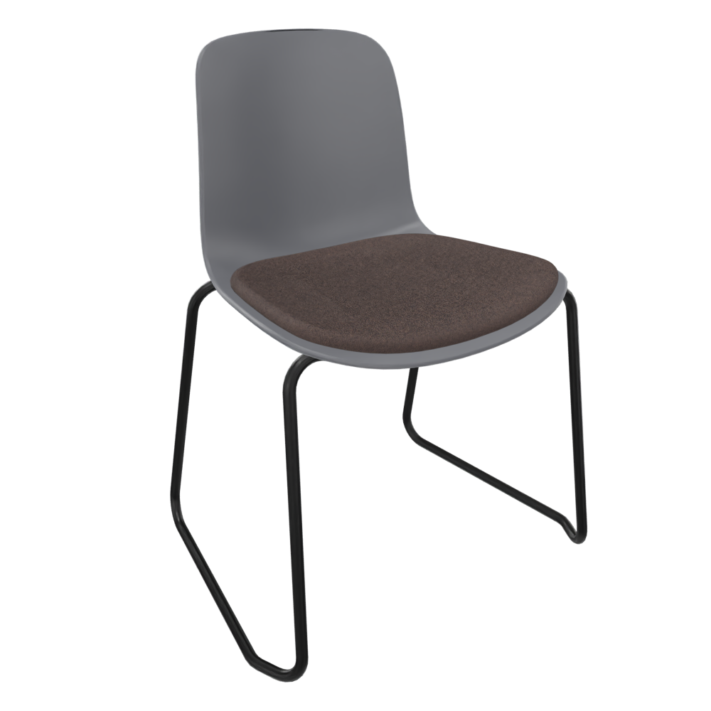 Mid Grey Fluxee Sled Base Chair