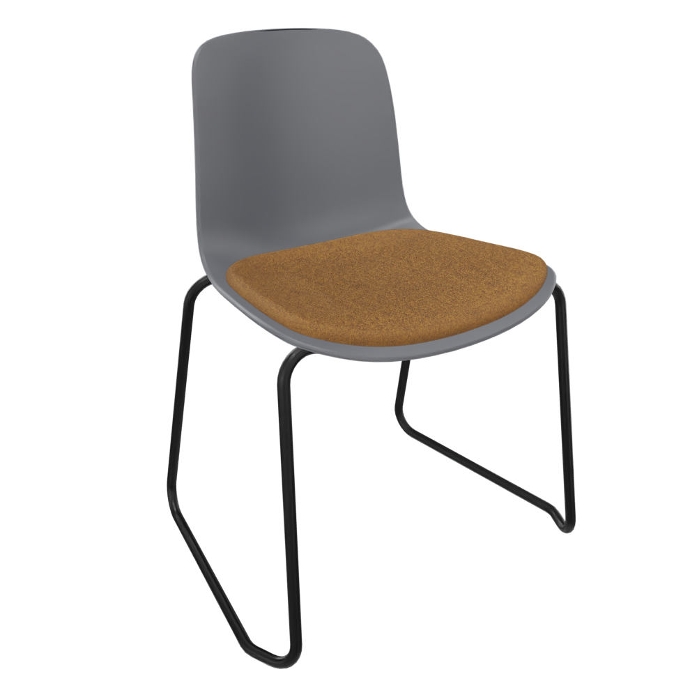 Mid Grey Fluxee Sled Base Chair