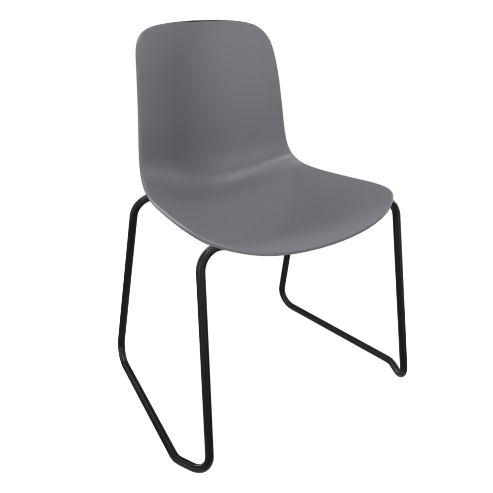 Mid Grey Fluxee Sled Base Chair