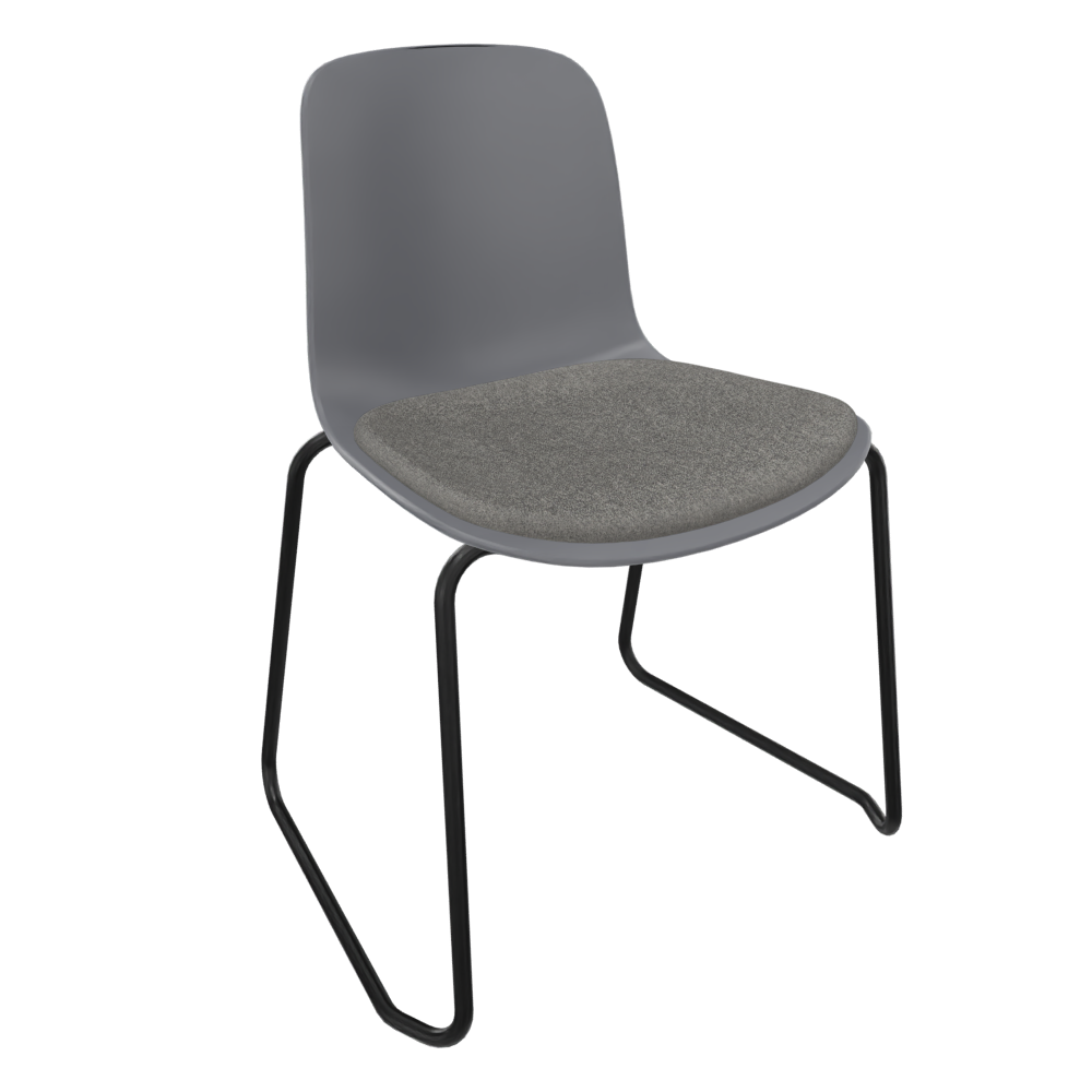 Mid Grey Fluxee Sled Base Chair