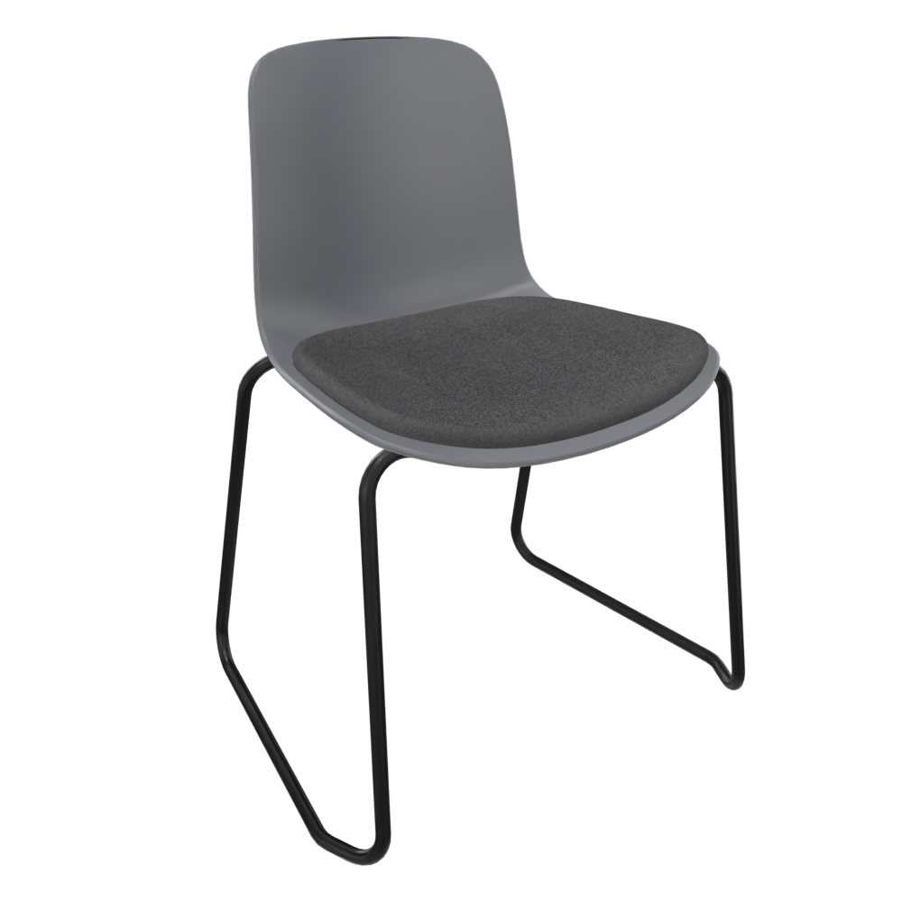 Mid Grey Fluxee Sled Base Chair