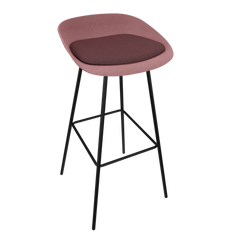 Antique Pink Veeda Metal Stool