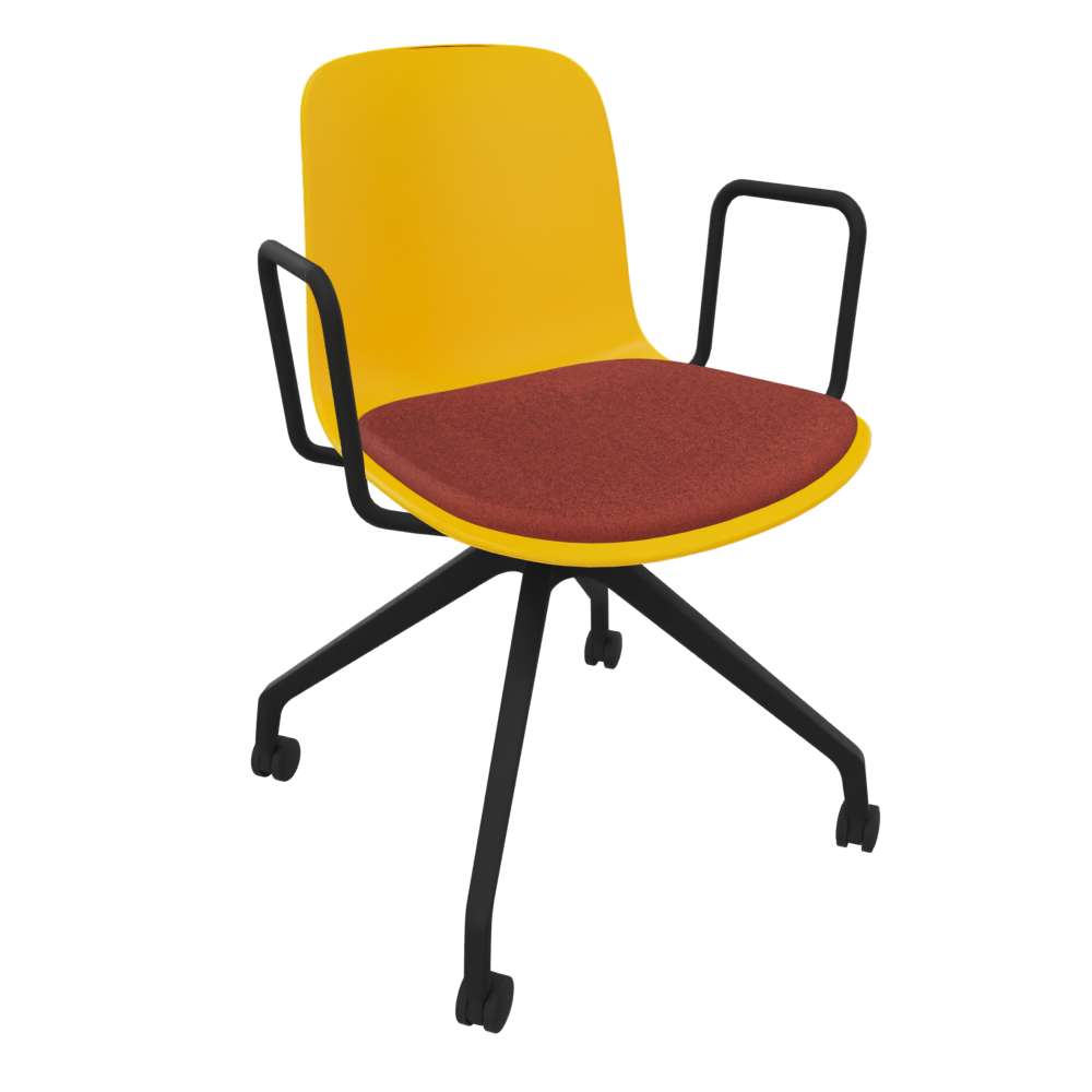 Yellow Fluxee Task Armchair
