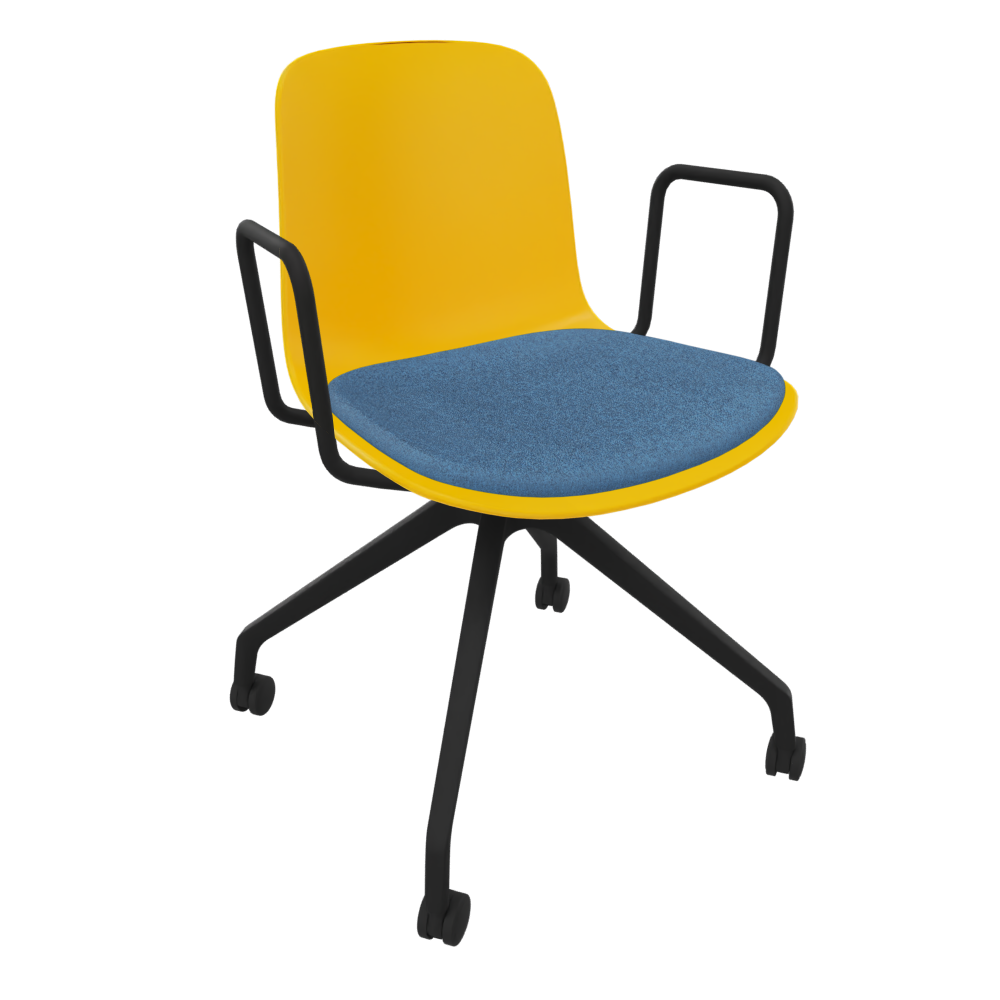 Yellow Fluxee Task Armchair