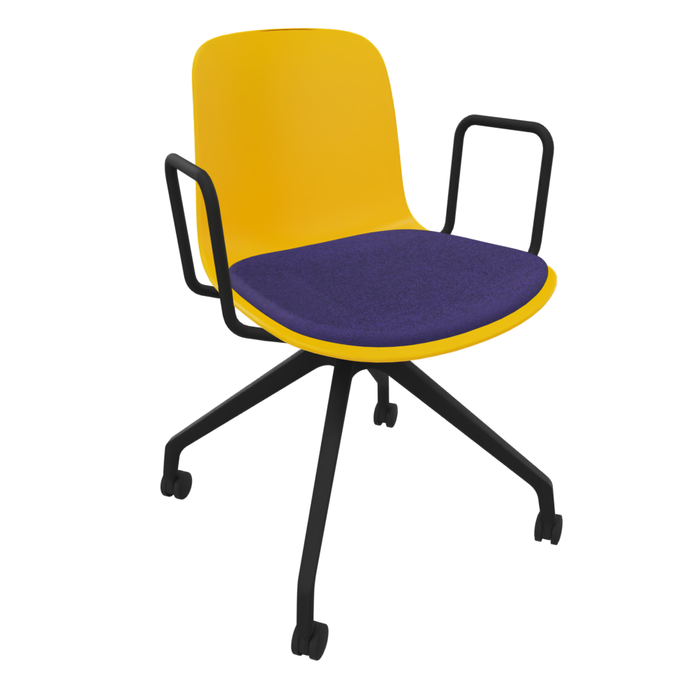 Yellow Fluxee Task Armchair