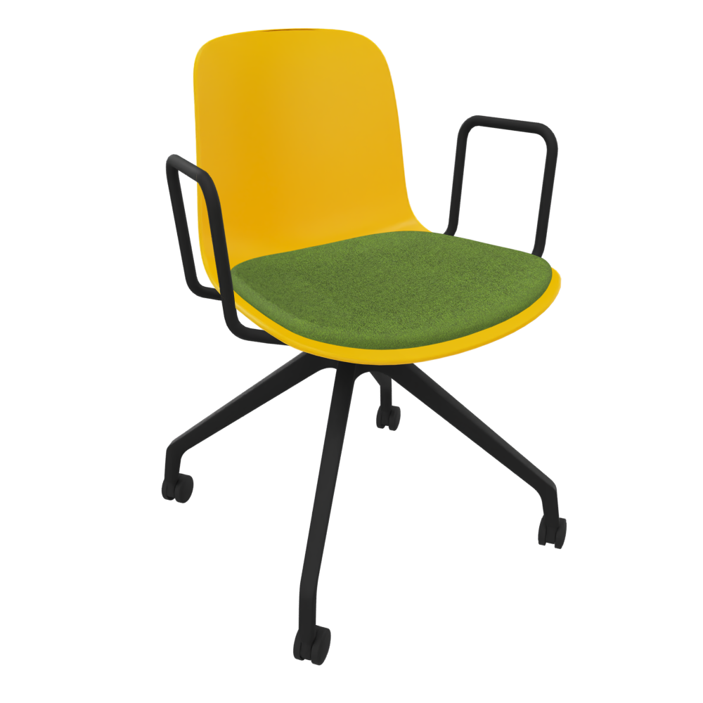 Yellow Fluxee Task Armchair