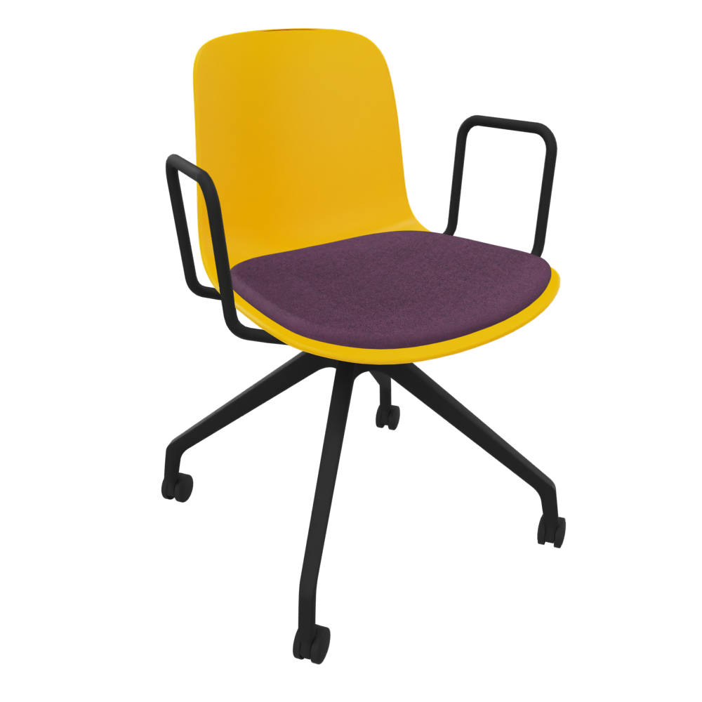 Yellow Fluxee Task Armchair