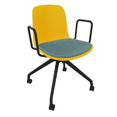 Yellow Fluxee Task Armchair