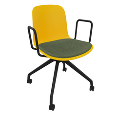 Yellow Fluxee Task Armchair