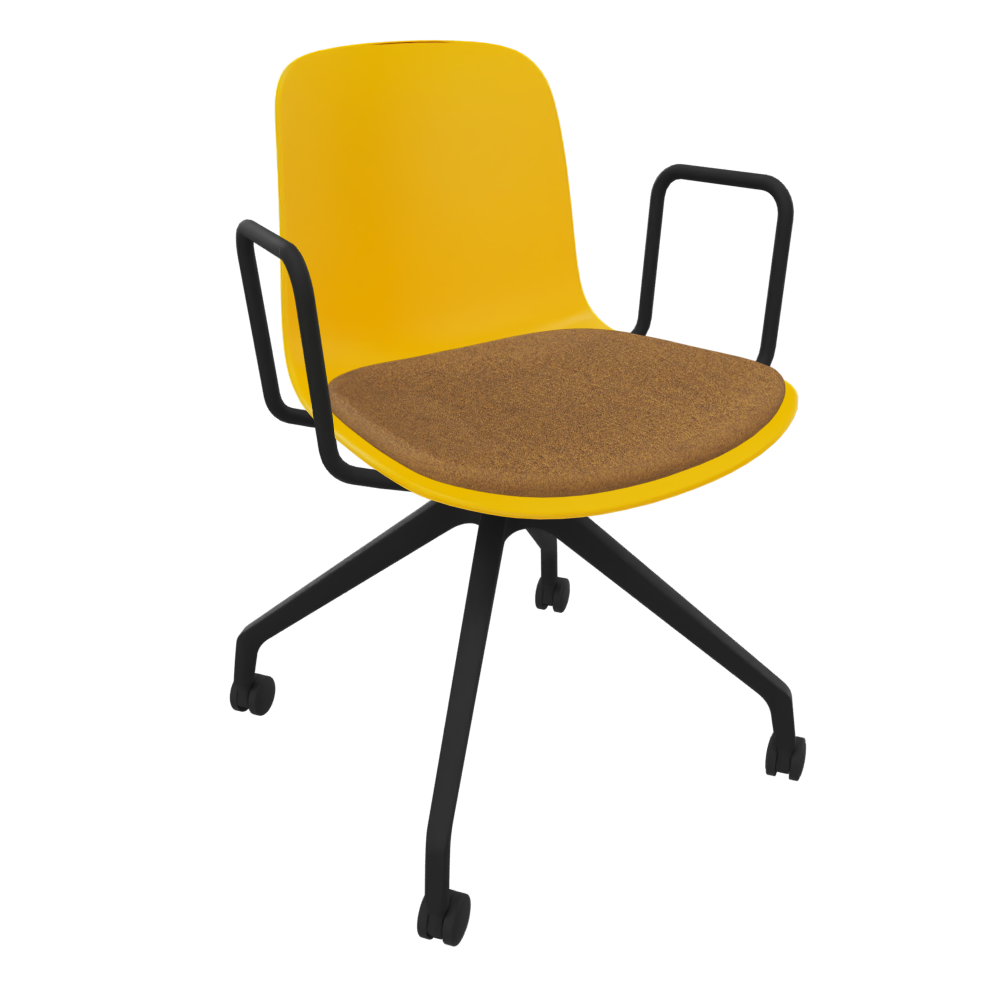Yellow Fluxee Task Armchair