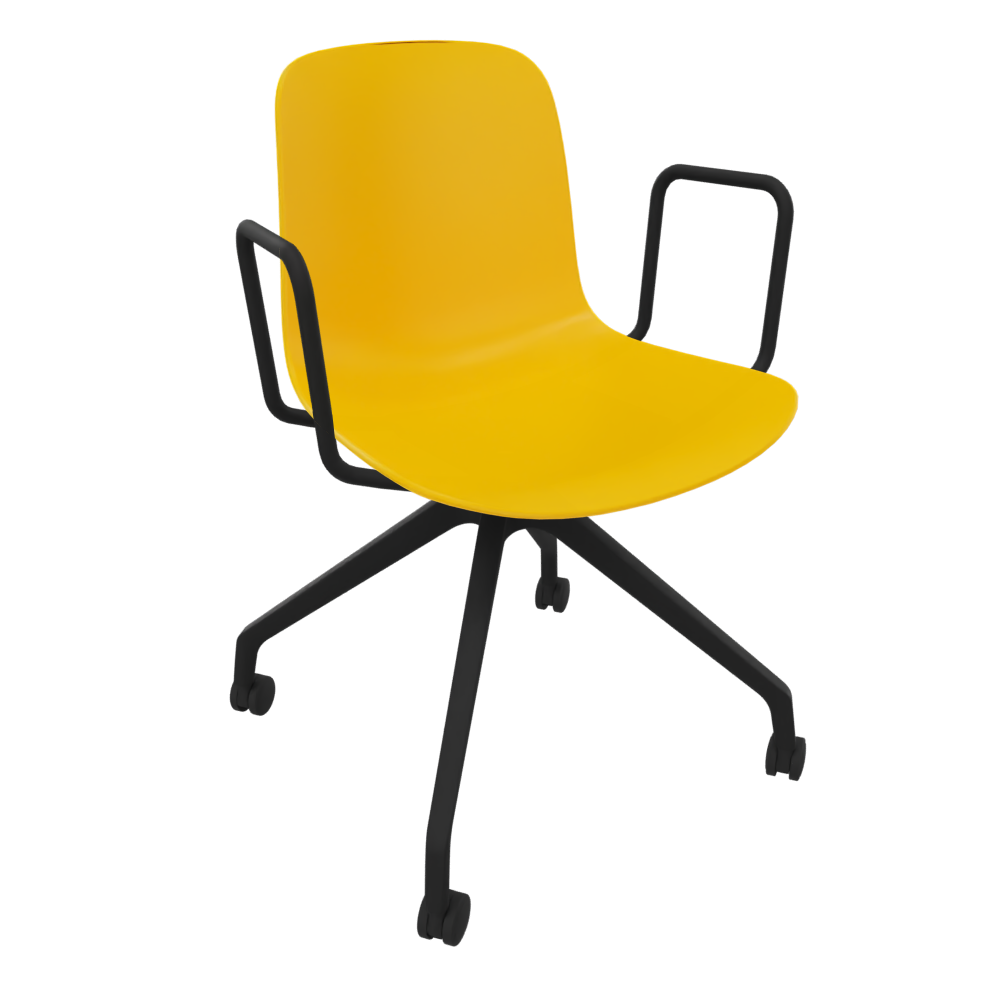 Yellow Fluxee Task Armchair