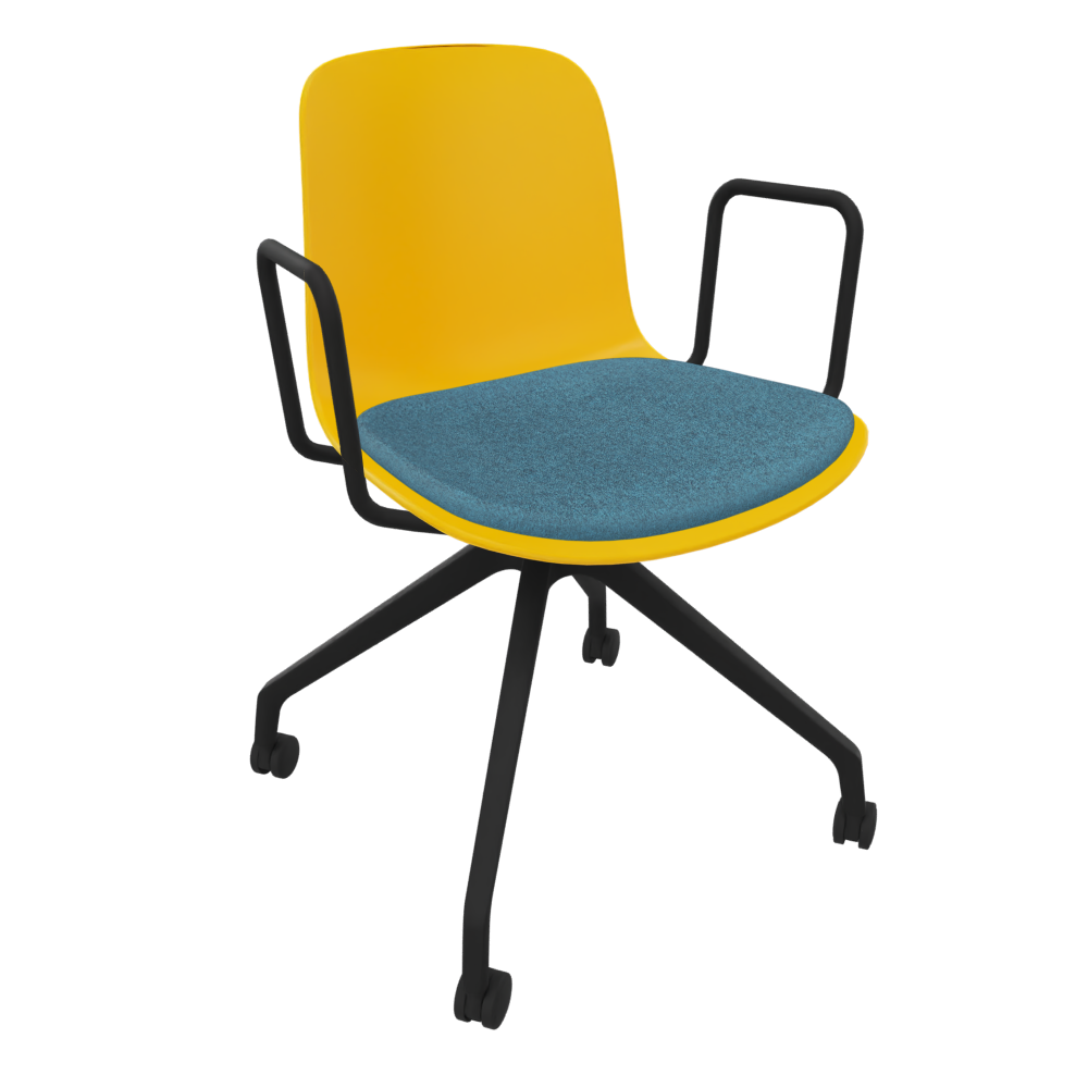 Yellow Fluxee Task Armchair
